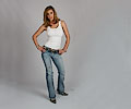 Tanya Clathis posing Sturgis style