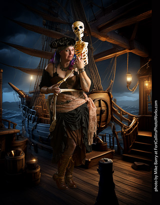 Jennifer dark pirate shoot