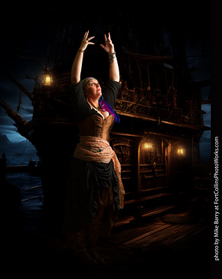 Jennifer dark pirate shoot