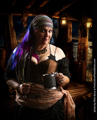 Jennifer dark pirate shoot